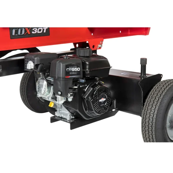 COX 30 Ton Log Splitter closeup COX 30 Ton Log Splitter closeup