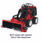 TORO W323 Compact Utility Loader trench filler attachment