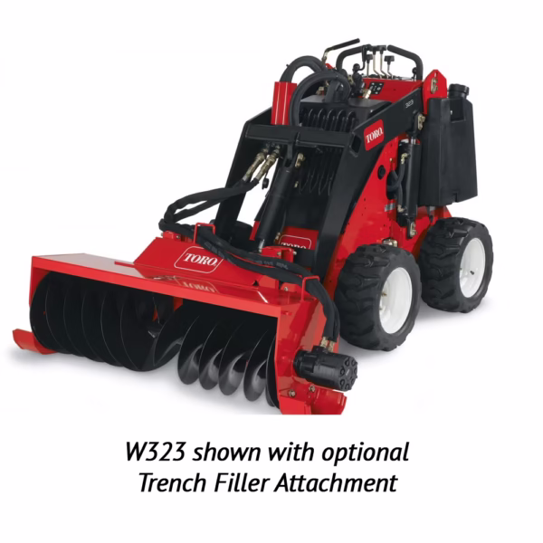 TORO W323 Compact Utility Loader trench filler attachment TORO W323 Compact Utility Loader trench filler attachment