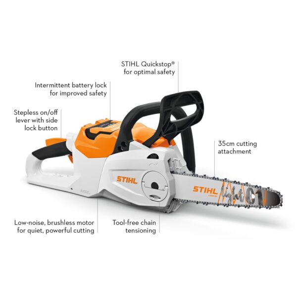 STIHL MSA 80 C-B Battery Chainsaw KIT captioned STIHL MSA 80 C-B Battery Chainsaw KIT captioned