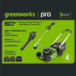 GREENWORKS 60V 51cm Self-Propelled Lawnmower Ultimate Start Up Kit