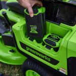 GREENWORKS 60V Pro 30in Mini Ride On Mower batteries