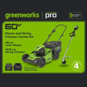 GREENWORKS 60V 46cm Lawnmower Bundle Kit
